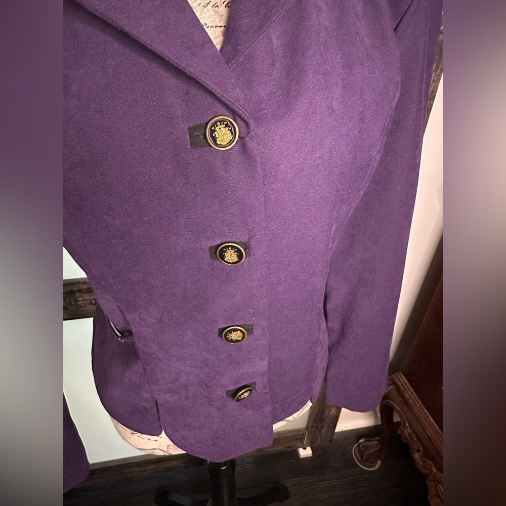 Perceptions Deep Purple Blazer - image 2